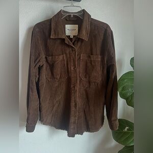 Wallflower Chocolate Corduroy Shirt